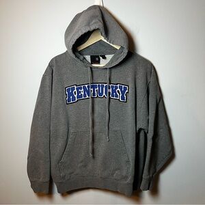 Kentucky Wildcats Hoodie Women’s M Gray Embroidered Thré Square Sweatshirt *READ